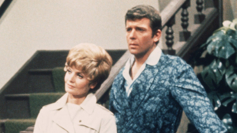 Robert Reed and Florence Henderson on "The Brady Bunch"