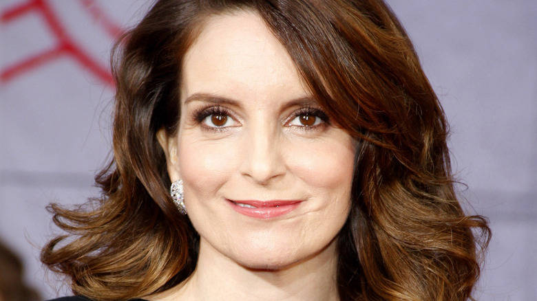 Tina Fey with her hair down