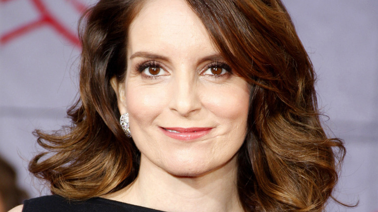 Tina Fey with her hair down