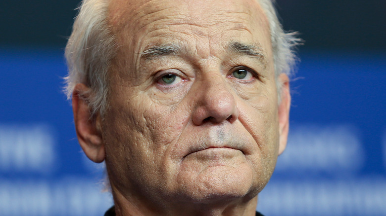 Bill Murray speaking to reporters