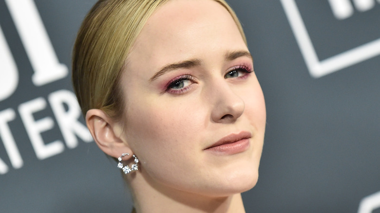Rachel Brosnahan  smiling at camera