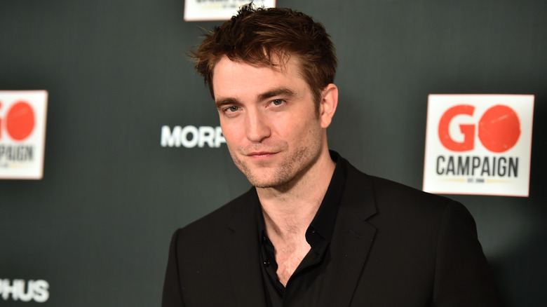 Robert Pattinson black shirt