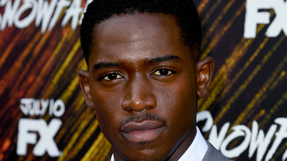 Damson Idris attends the premiere of 'Snowfall'