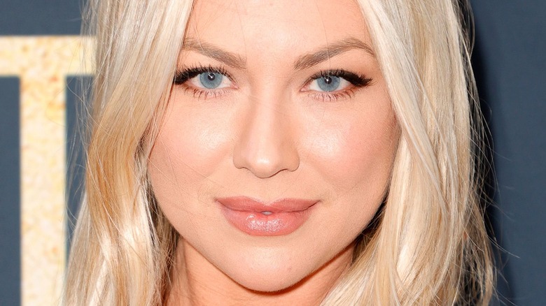 Stassi Schroeder with lips pursed