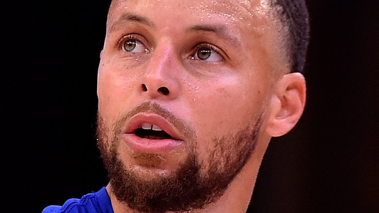 Stephen Curry staring 