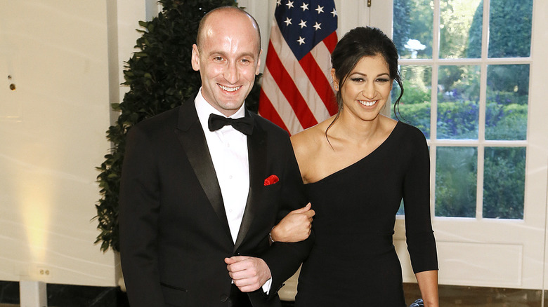 Stephen and Katie Miller smiling