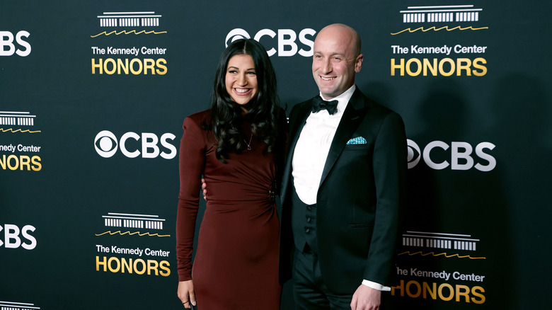 Katie Miller and Stephen Miller attending the 2025 Kennedy Center Honors at The Kennedy Center