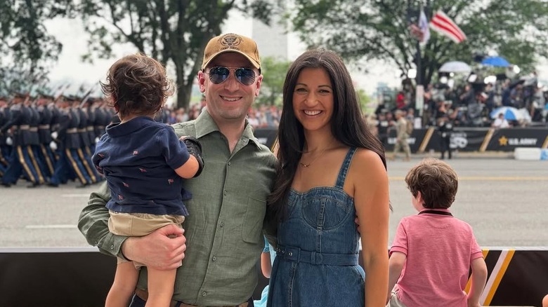 Stephen Miller posing with wife Katie Miller