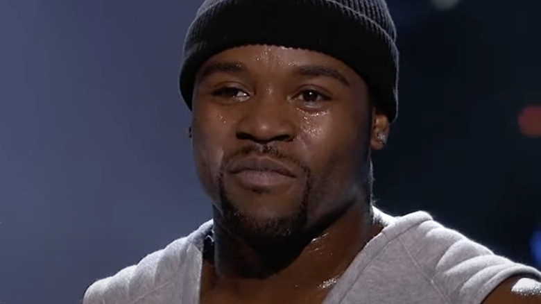 Joshua Allen sweating