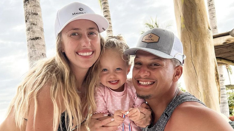 Mahomes family smiling