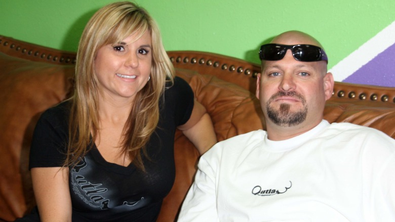 Brandi Passante sitting beside Jarrod Schulz