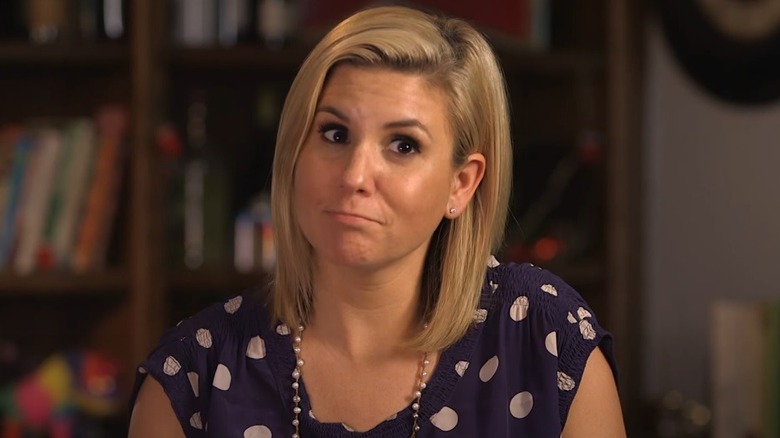 Brandi Passante polka-dot top