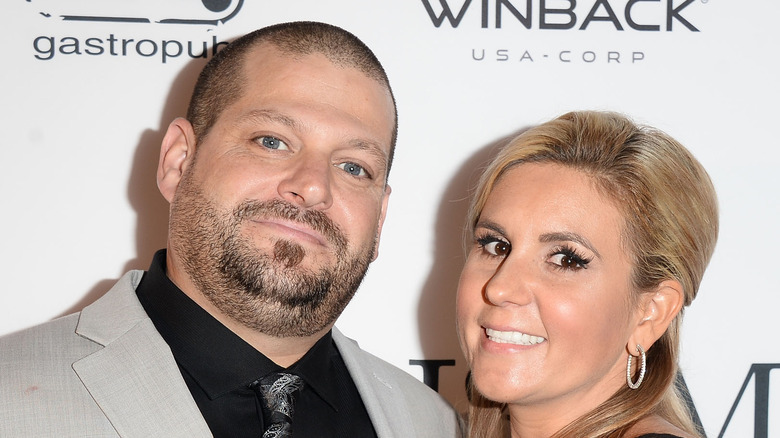 Brandi and Jarrod on a red carpet