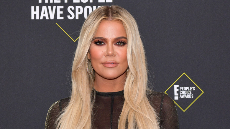 Khloe Kardashian smiling