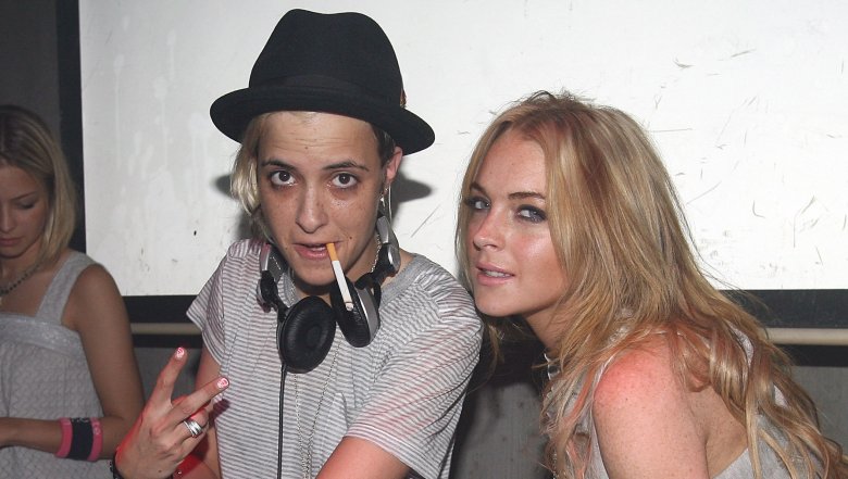 Samantha Ronson and Lindsay Lohan