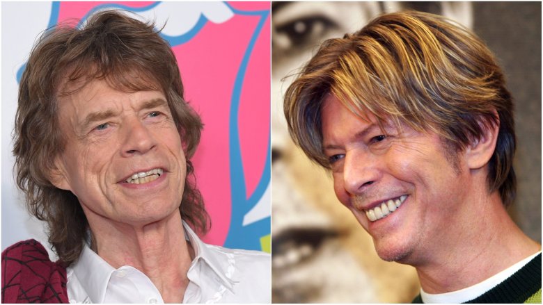 Mick Jagger and David Bowie