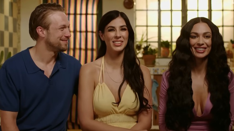 Any, Amani, and Matt filming a confessional on "90 Day Fiancé"