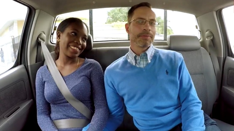 "90 Day Fiancé" stars Abby St. Germain and Sean Hiler on the car ride home from the airport