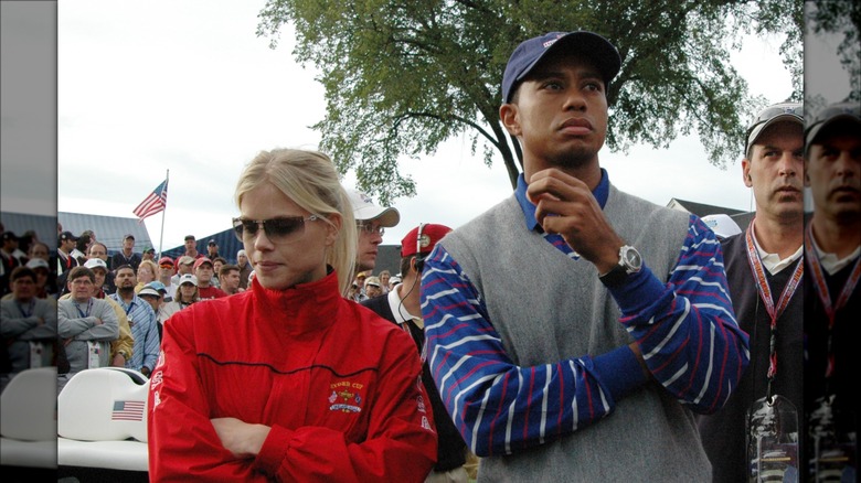 Tiger and ex-wife Elin