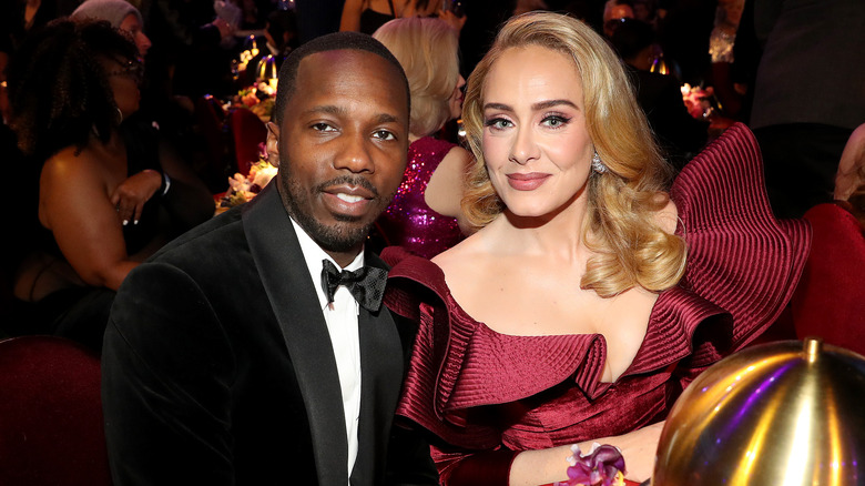 Adele and Rich Paul smiling