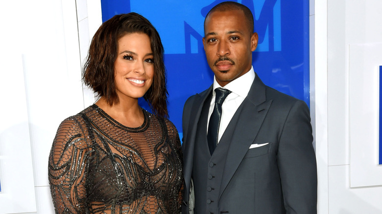 Ashley Graham and Justin Ervin smiling together