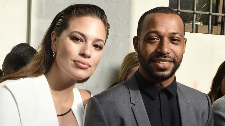 Ashley Graham and Justin Ervin posing together