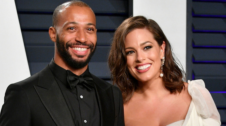 Ashley Graham and Justin Ervin smiling