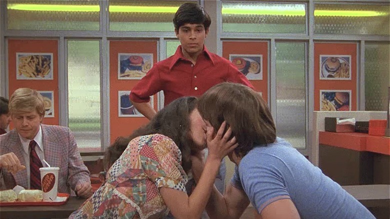 Mila Kunis and Ashton Kutcher's first kiss