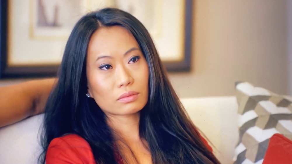 Kelly Mi Li looking serious on Bling Empire