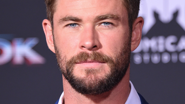 Chris Hemsworth posing