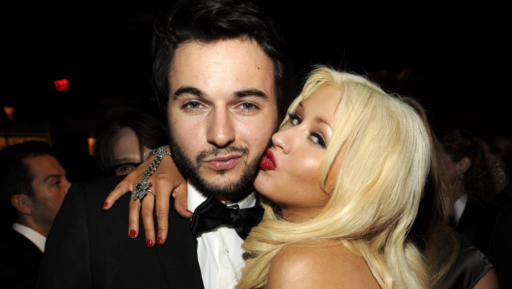 Matthew Rutler and Christina Aguilera at the 68th Annual Warner Bros and InStyle Golden Globes After Party