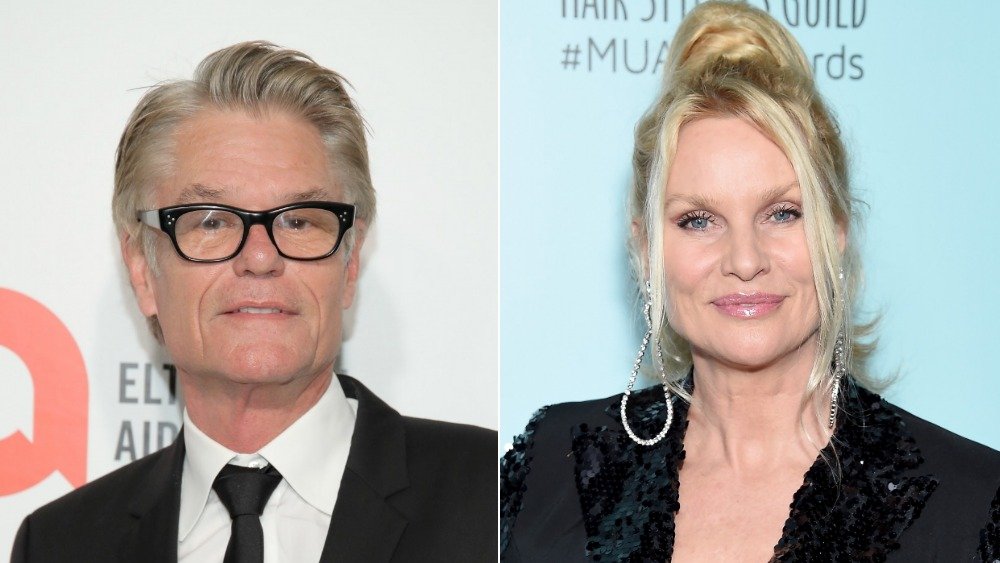 Split image of Harry Hamlin, Nicollette Sheridan