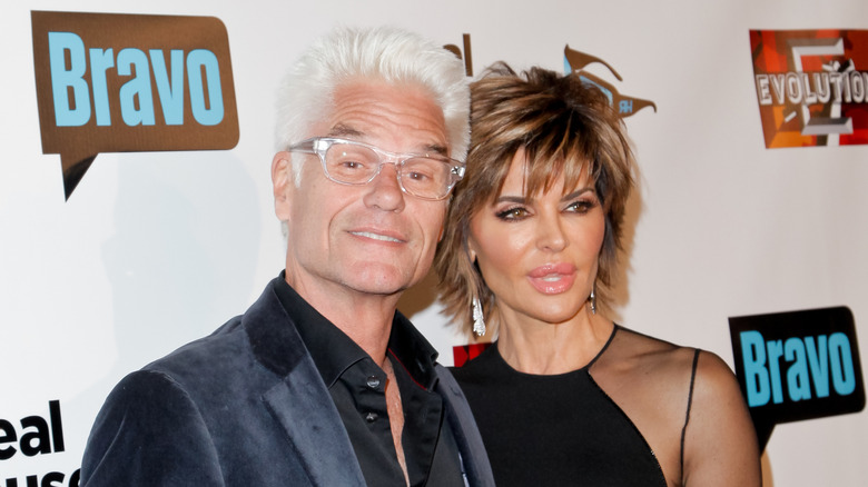 Harry Hamlin, Lisa Rinna attending the RHOBH premiere in 2015