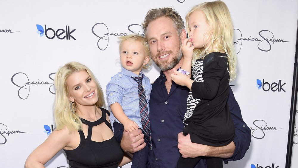 Jessica Simpson, Eric Johnson with kids