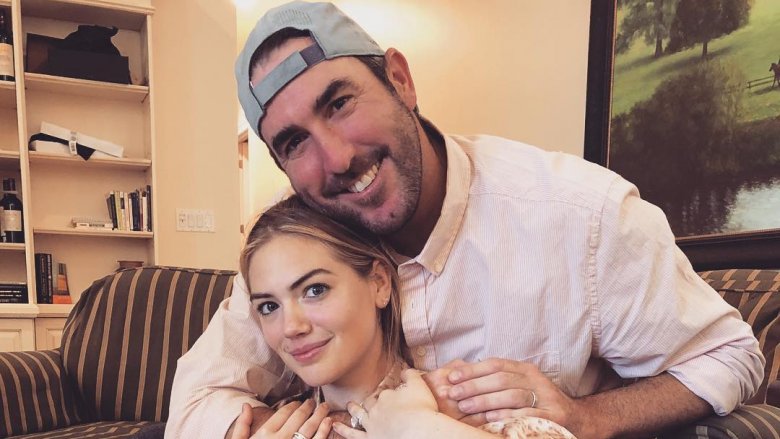 Kate Upton and Justin Verlander smile