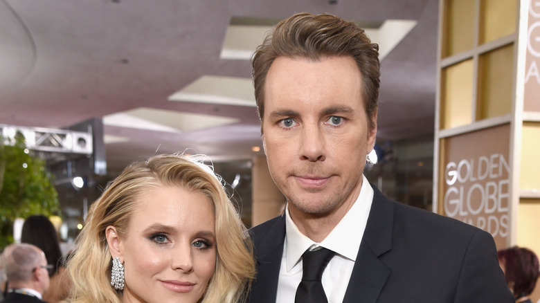 Kristen Bell and Dax Shepard at Golden Globe Awards