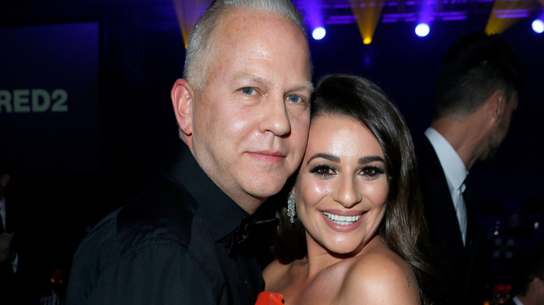 Ryan Murphy and Lea Michele at amfAR's Inspiration Gala Los Angeles