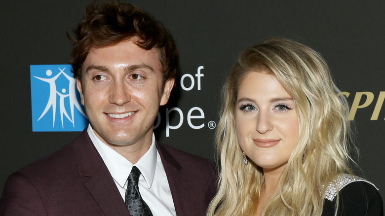 Meghan Trainor and Daryl Sabara smiling