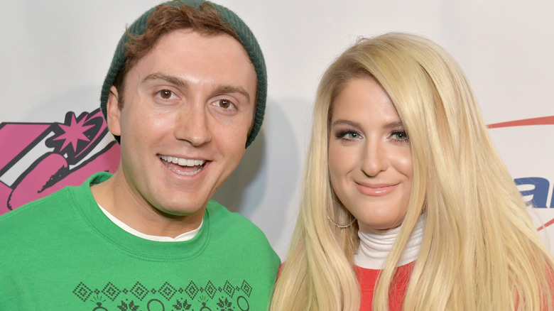 Meghan Trainor and Daryl Sabara smiling