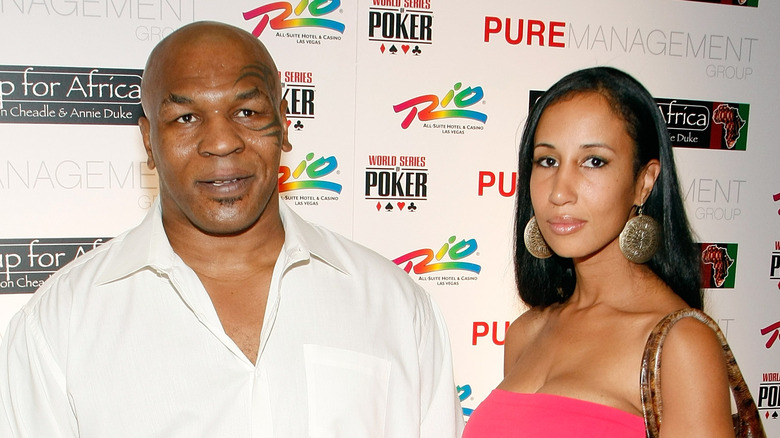 Mike Tyson and Lakiha Spicer pose