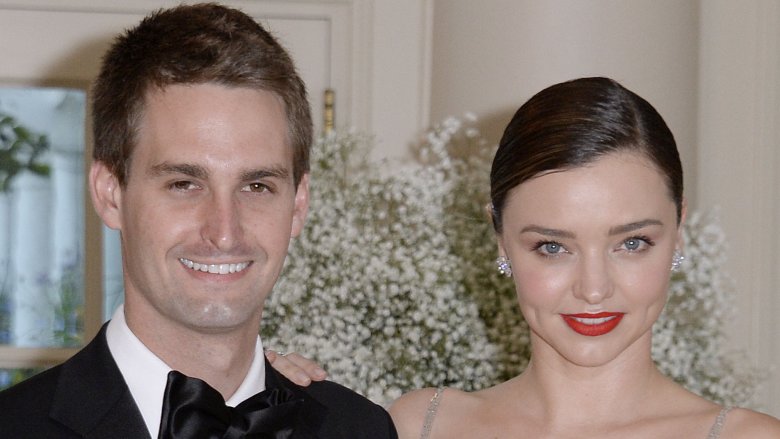 Evan Spiegel and Miranda Kerr