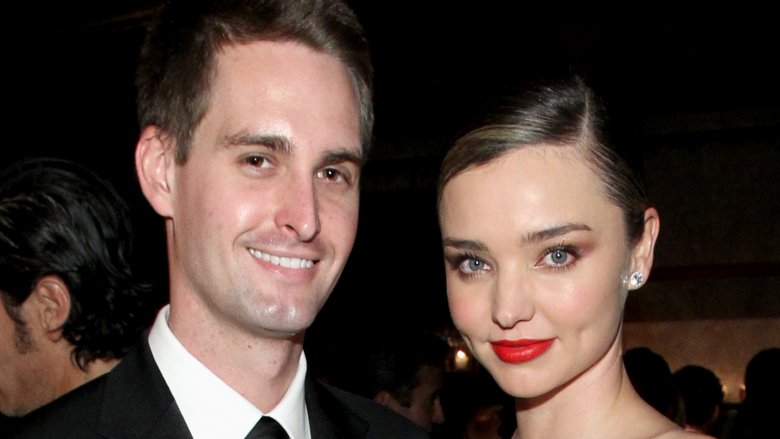 Evan Spiegel and Miranda Kerr