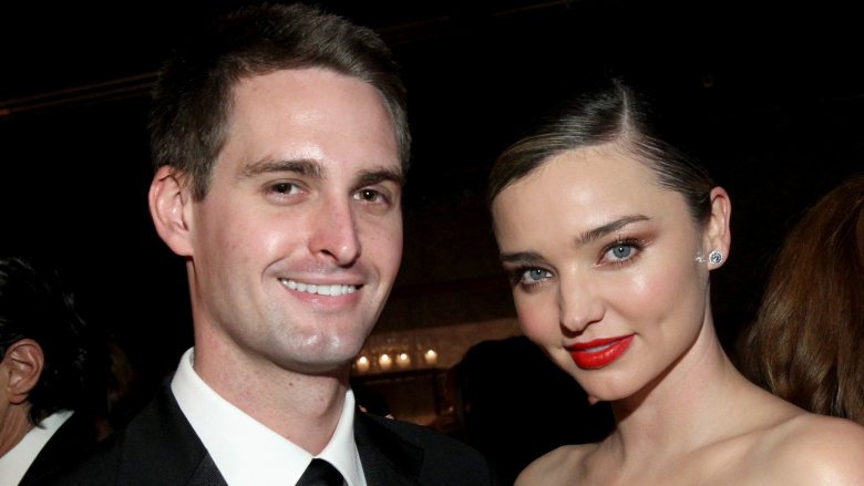 Evan Spiegel and Miranda Kerr