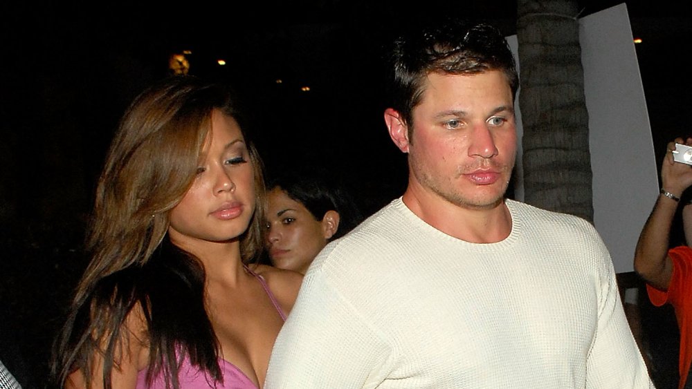 Vanessa Minnillo and Nick Lachey at Maxim's Pre-Super Bowl XLI Party in 2007