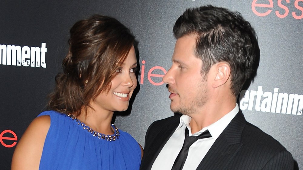 Vanessa Lachey and Nick Lachey at Entertainment Weekly celebration honoring SAG Awards nominees in 2014