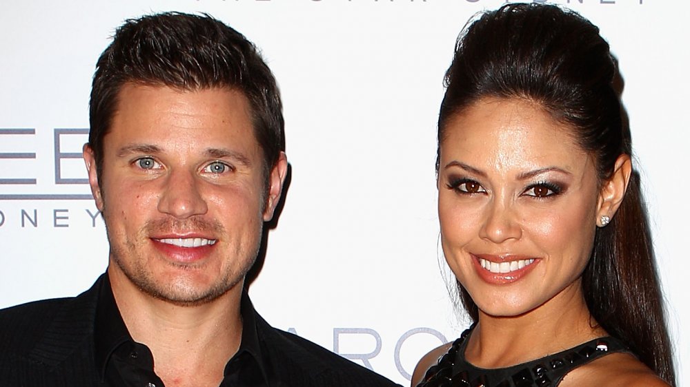 Nick Lachey and Vanessa Lachey at opening of Marquee at The Star in 2012