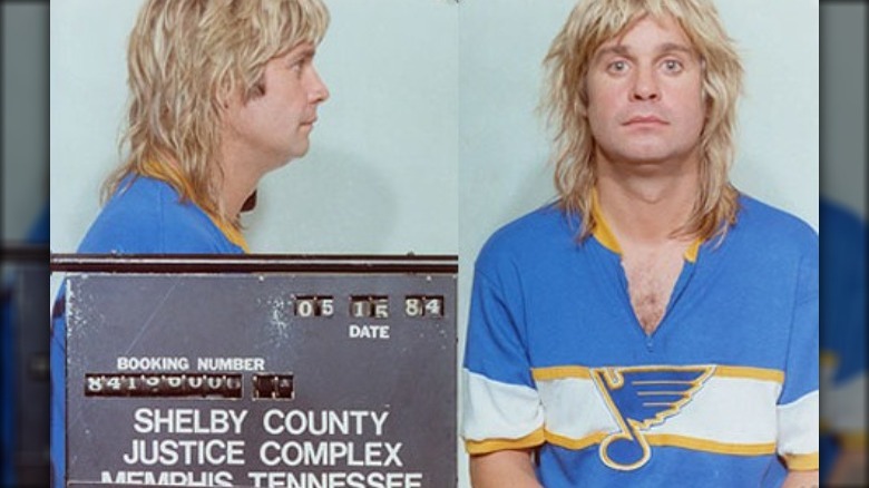 Ozzy Osbourne mugshot