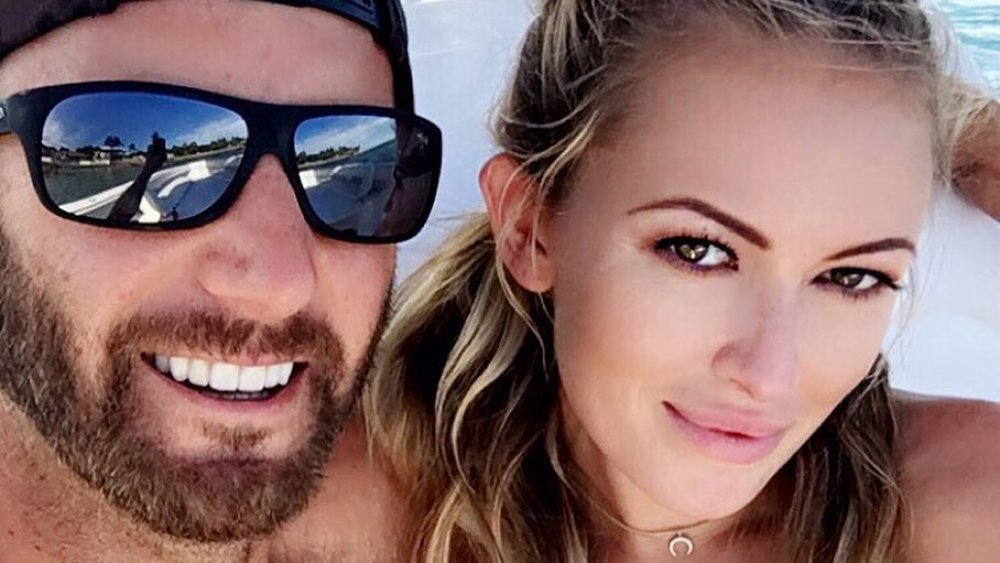 Selfie of Dustin Johnson and Paulina Gretzky