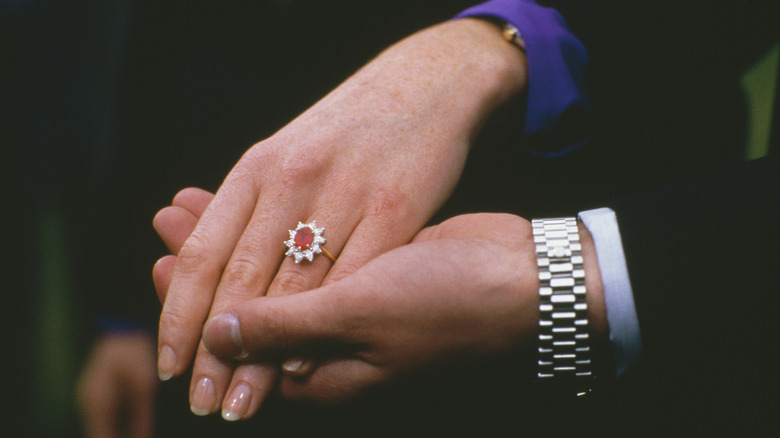 Sarah Ferguson's red ruby ring