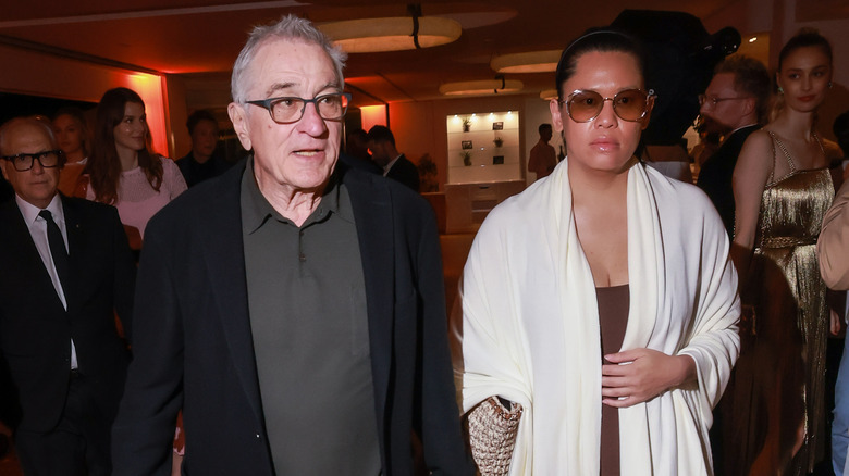 Robert De Niro and Tiffany Chen at party